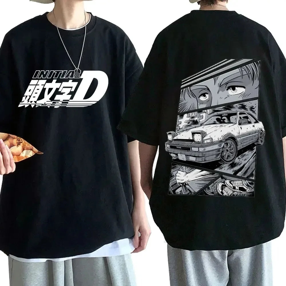 Anime Initial D Double Sided TShirt JDM T-Shirts Top