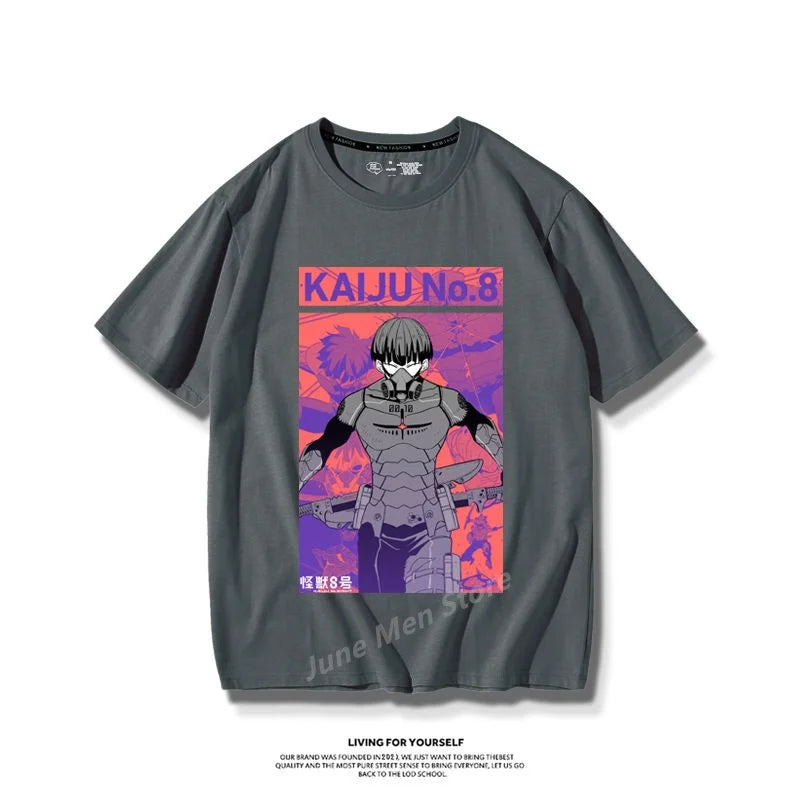 Anime Kaiju no. 8 T-Shirt Men or Womens Cotton TShirt Top