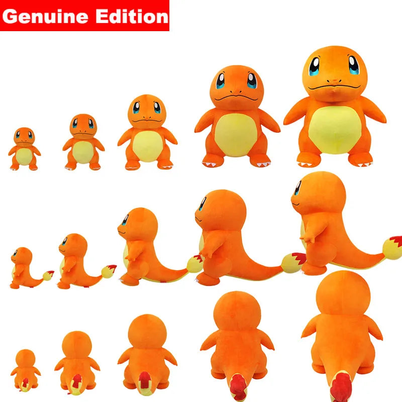 100% Genuine Edition Anime Charmander Plush Toy Charmander Stuffed Plush Toy for Childrens Day Birthday Christmas Gift