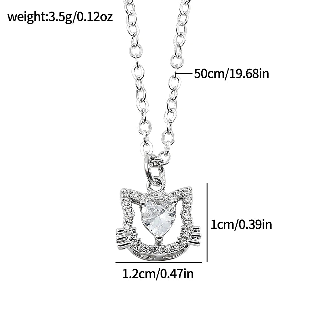 Cute Sanrio Y2K Pendant Anime Kawaii Hello Kitty Rhinestone Women'S Girls Jewelry Accessories Gifts Glitter Pendant