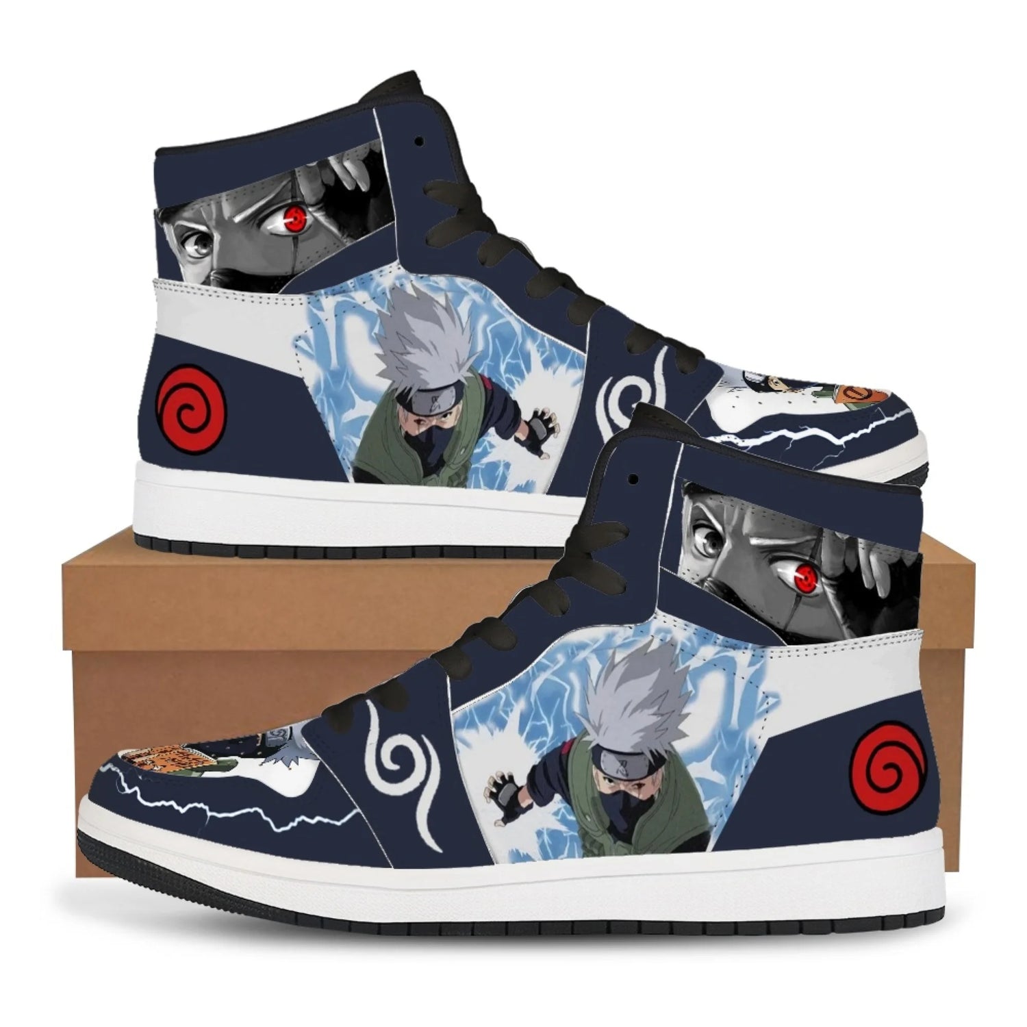 Naruto Anime Uchiha Itachi Akatsuki Sneakers Casual Shoes Basketball Shoes Cartoon Printing Comfortable Flat Shoes Birthday Gift