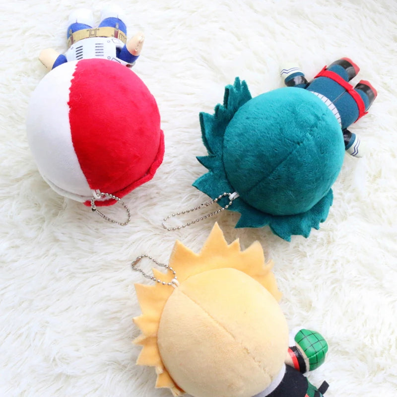 15CM My Hero Academia Anime Izuku Midoriya Katsuki Bakugou Shouto Todoroki Plush Pendant Toy Soft Plush Doll Gift